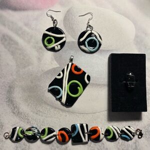 Colorful Geometric Jewelry Set